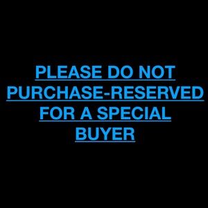 **RESERVED - PLEASE DO NOT PURCHASE**